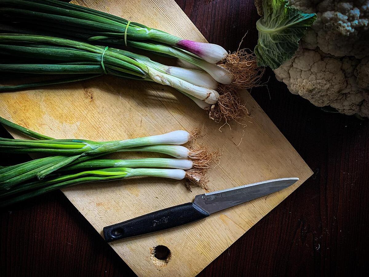 Grow Spring Onions From Root Off-Cuts